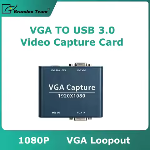 VGA to USB Capture Converter USB 3.0 HD Audio and Video Capture Device Driver Free Support Plug and 
