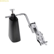 Doublebuy Adjustable Metal Cowbell Clamp L-Rod Cowbell Mount Holder Clip with Cowbell