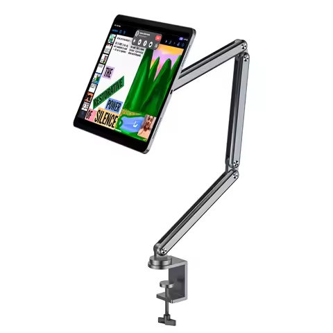 KUXIU Long Arm Magnetic Tablet Holder For iPad Pro 12.9/11,iPad Pro/Air 11/13 inch（2024) Adjustable 