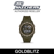 Skechers SR1151 Men's ATWATER Negative Display Digital Army Green Silicone Strap Watch