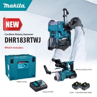 Makita 𝟭𝟴𝗩 𝗗𝗛𝗥𝟭𝟴𝟯𝗥𝗧𝗪𝗝 𝗖𝗼𝗿𝗱𝗹𝗲𝘀𝘀 𝟭𝟴 𝗺𝗺 (𝟭𝟭/𝟭𝟲") 𝗥𝗼𝘁𝗮𝗿𝘆 𝗛𝗮𝗺𝗺𝗲𝗿 Drill 𝗦𝗗𝗦 𝗟𝗘𝗗 𝗹𝗶𝗴𝗵𝘁 Dust Extractor (Free $198 Angle Grinder)