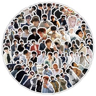 Bai Jingting 103-Piece Sticker Pack - Star Themed Embellishments for DIY Crafts & Gift Wrapping