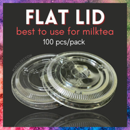 Flat Lid only for milktea cups 100pcs 95mm 90mm