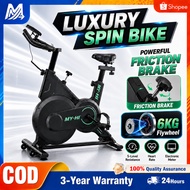 Spin Bike Exercise Bike Indoor Cycling Bike 6KG Flywheel Heart Rate Monitor Home Workout