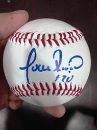 [J.K 收藏館 ] MLB  WBSC 12強 道奇.洋基 Juan Rivera親筆簽名於真皮空白球!