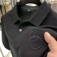M-5XL Fashion Casual Short Sleeve Polo Shirt Summer Loose Plus Size All Match Collar T Shirt Men