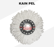 Refill Kain Pel Lantai Spin Mop Bulat Refill Microfiber Super Pel