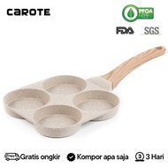Carote Cozy Egg Pan / Pancake / Martabak 4 Holes Non-Stick 18CM