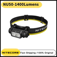 NITECORE NU50 Headlamp Lightweight USB-C Rechargeable White Red Light Headlight Lantern Outdoor Camping