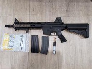 二手寄賣 9成新 KWA M4 KR9 KeyMod CQB 海豹托 全金屬電動槍 1槍2匣 含電池.BB彈