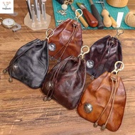 [pes] Leather Men's Coin Purse Change Pouch Card Holder For Male Casual Storage Bag Unisex Wallets [