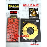 Rantai JRP (OREN) Sprocket JRP (GOLD 415) Set Yamaha SRL115-Fi JRP Thailand