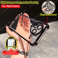 POCO F7 F8 Pro F7 Casing POCO F7 F8 Ultra Casing Clear Jelly Soft Shockproof Casing with Camera Lens