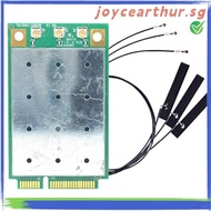 {joycearthur.}QCA9880 WLE900VX WIFI Card+3XAntenna 1300Mbps 5Ghz Mini PCIE Wireless WiFi Adapter Mod