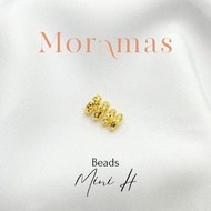 Moramas  Mini H Beads 916 Gold/ Bead H Mini Emas 916/ H型串珠916金 #Gift #Charm #Hermess