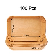 Large Rectangle Air Fryer Disposable Paper Liner 31 Cm Nonstick Airfryer Parchment Special Baking Pa