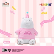 In stock 20cm Kawaii Birthday Series We Bare Bears Plush Toys Grizzly Panda Ice Bear Stuffed Dolls W