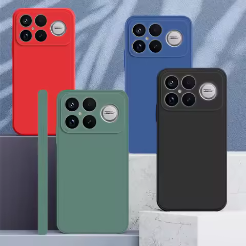 For Xiaomi Poco F8 Ultra Case Poco F8 Pro Cover Soft Liquid Silicone Bumper Shield Protective Phone 