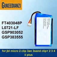 Battery Premium Replacement FT403048P L0721-LF GSP383555 600-1050mAh For Jbl Micro 2 Clip 3AN 3SAND 