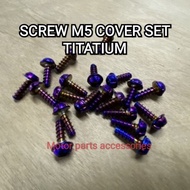 SCREW M5 COVER SET FOR 1PC TITANIUM SKRU AND GOLD SKRU STEEL 💯👍