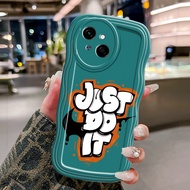 Casing Hp For Tecno Spark Go 1 Case just do it Softcase Kesing Cream wave cartoon mobile phone Cesin