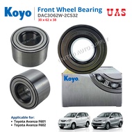 KOYO Front Wheel Bearing DAC3062W-2CS32 30 x 62 x 38 for Toyota Avanza F601 F602