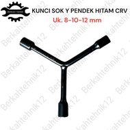 Short 8x10x12 mm Y-Socket Socket Wrench Y-Socket Wrench/ 8/10/12 mm Socket Wrench