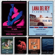 Lana Del Rey TV Girl Album Cover Classic Music Album Picture Home Wall Decor for Living Room Poster 