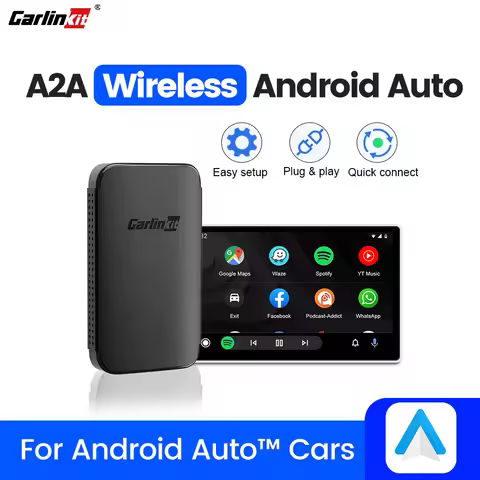 CarlinKit A2A Wireless Android Auto Dongle Plug and Play 5GWifi Wireless Adapter for OEM Android Aut