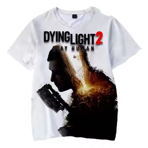 New Game Dying Light 2 3D Printed T Shirt For Men Clothes Harajuku Fashion Male T-Shirt Streetwear B