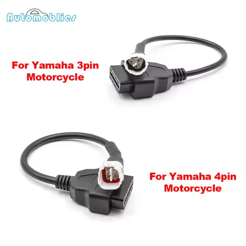 For Yamaha 4pin/3pin to OBD2 Fault Code Scanner Motorcycle Diagnosis Cable For Yamaha X-MAX N MT-125