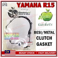 Apple Gasket - YAMAHA R15 - Spongecoat Clutch Gasket / Metal Clutch Gasket / Clutch Gasket Besi