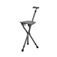 Bion Walking Stick with Seat G200 | Foldable 3 Feet Walking Aid with Seat