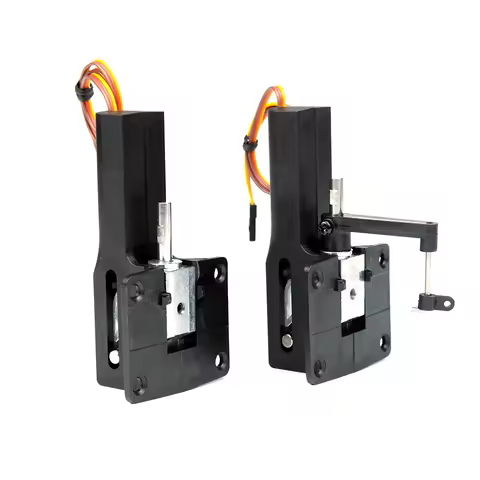 8kg RC Airplane Main/Nose Servoless Electric Retractable Large Landing Gear For 120CC Plane Fix Wing