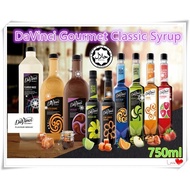 Davinci Classic Syrup Menta Cubano Blue Ocean European Strawberry Peach Garden 750ml Variation Flavo