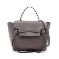 【二手】Celine CELINE手提包 BELT BAG MICRO 腰包 Micro 2WAY 灰色皮革腰包 Micro 女士二手 B