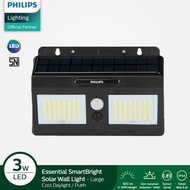 PHILIPS BWS010 Lampu Sorot Led Solar Panel Cahaya Matahari Outdoor Sensor Gerak