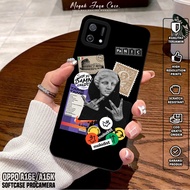 OPPO A16E Softcase OPPO A16K/ - Case OPPO A16Ehp OPPO A16K Aesthetic Motif/ - Silicone OPPO A16Ehp -