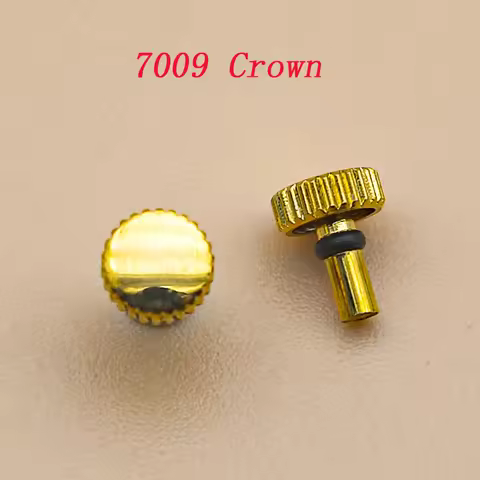 2PCS Silver Gold 7009 Watch Crown Fits NH35 NH36 7S 4R Movement For Seiko 7009 Watch Case Modified R