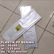PP Plastic Bag UK 45X65 Clear PP Plastic Bag/ Laundry Plastic