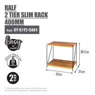 HOUZE - RALF Slim Storage Rack | Storage Shelf - 2 Tiers | 3 Tiers | 4 Tiers | 5 Tiers | 6 Tiers