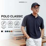 Common Goods Short Sleeve ClassicPOLO - Black hfs
