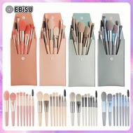 EBiSU Store Fly Beginner Mini Set แปรงแต่งหน้าแบบพกพา 8 ชิ้น รองพื้นผมนุ่ม และแปรงปัดแก้ม