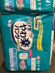 日本喜舒樂成人紙尿褲（輕巧型）中碼22片