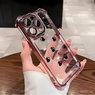 Electroplated four-corner anti-falling shell For iPhone 14 17 16 13 11 12 15 13PRO 17PRO 17PROMAX 13