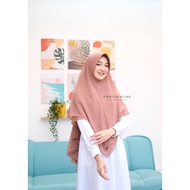 Milo color instant hijab / Khimar Adeeva by amnion two layer hijab