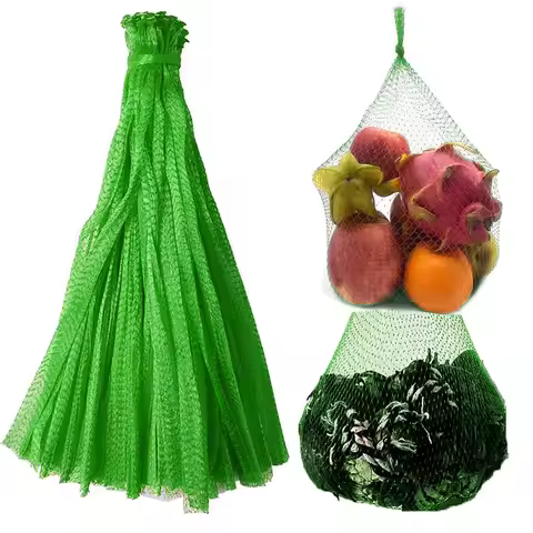 100PCS Reusable Produce Mesh Bags Shellvcase Onion Fruits Mesh Produce Bags and Seafood Boil Bags