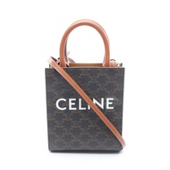 CELINE Mini Vertical Cabas Triomphe 斜背包 194372BZK 帆布皮革