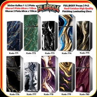 COOL LUXURY MARBLE MOTIF 1-DOOR OR 2-DOOR FRIDGE STICKERS 2-DOOR FRIDGE STICKERS/