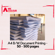 A4 Black and White Document Print | 50 - 500 pages [WFH / HBL Essentials]